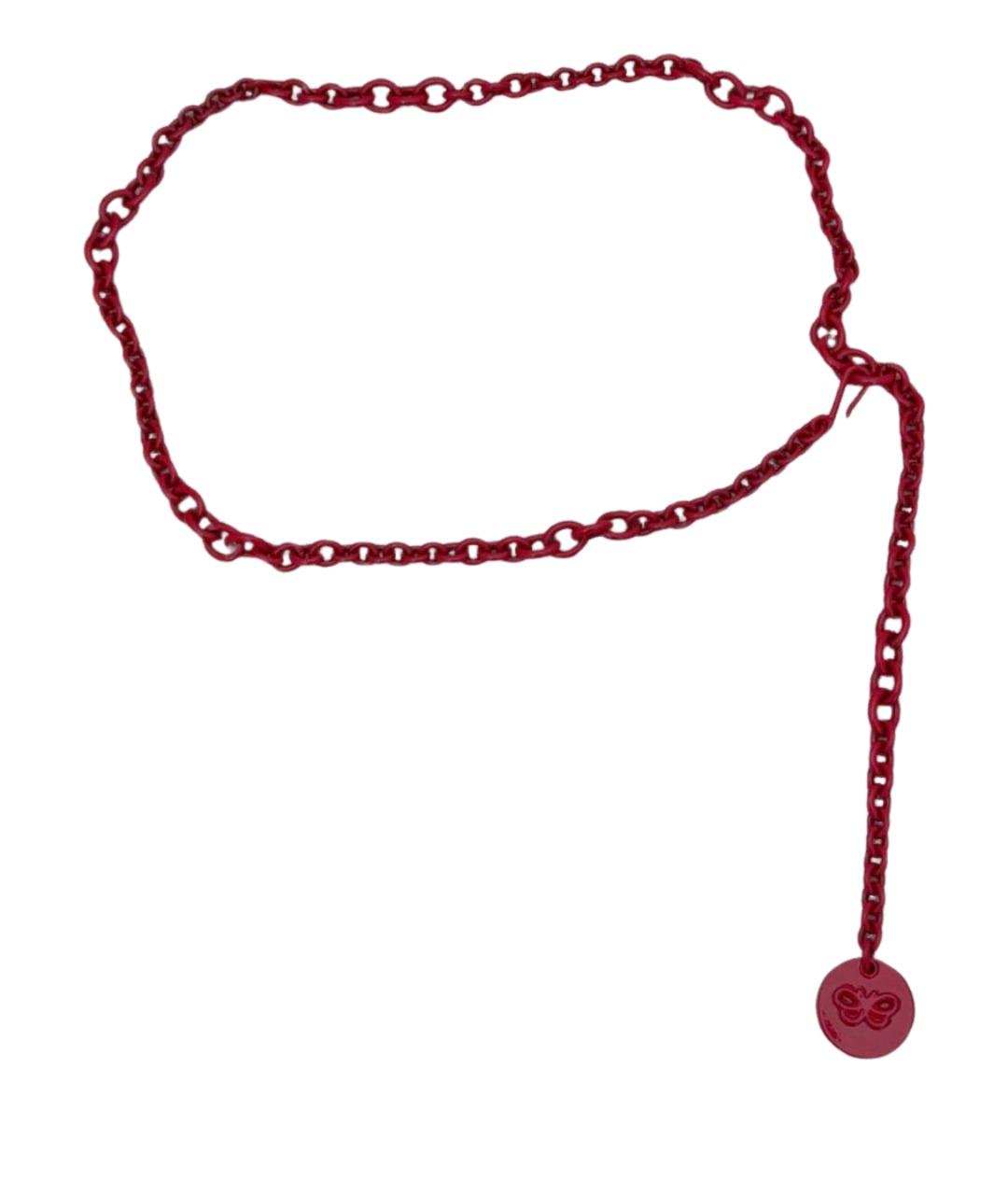 BOTTEGA VENETA Бордовый ремень, фото 1