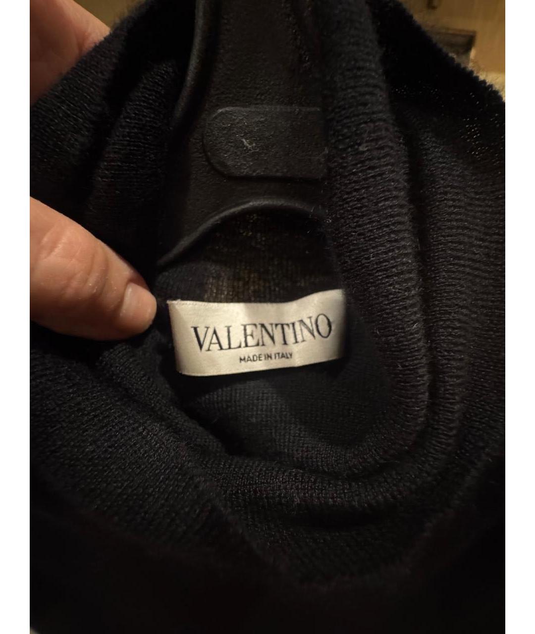 VALENTINO Черная кашемировая водолазка, фото 2