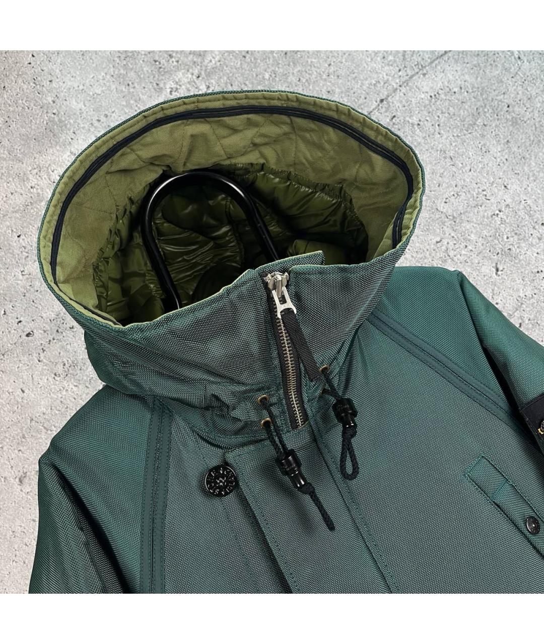 STONE ISLAND Зеленая полиамидовая куртка, фото 7