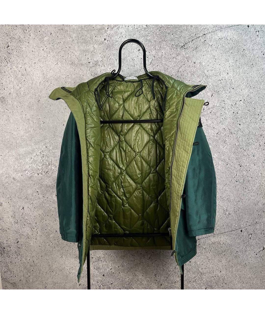STONE ISLAND Зеленая полиамидовая куртка, фото 8