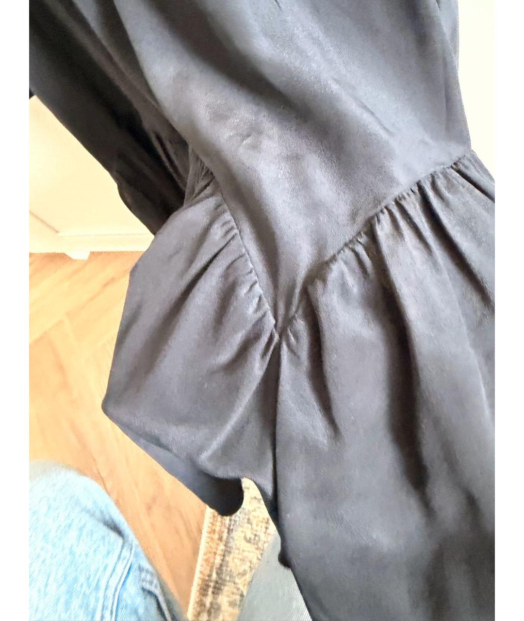 MIU MIU Черное шелковое коктейльное платье, фото 8