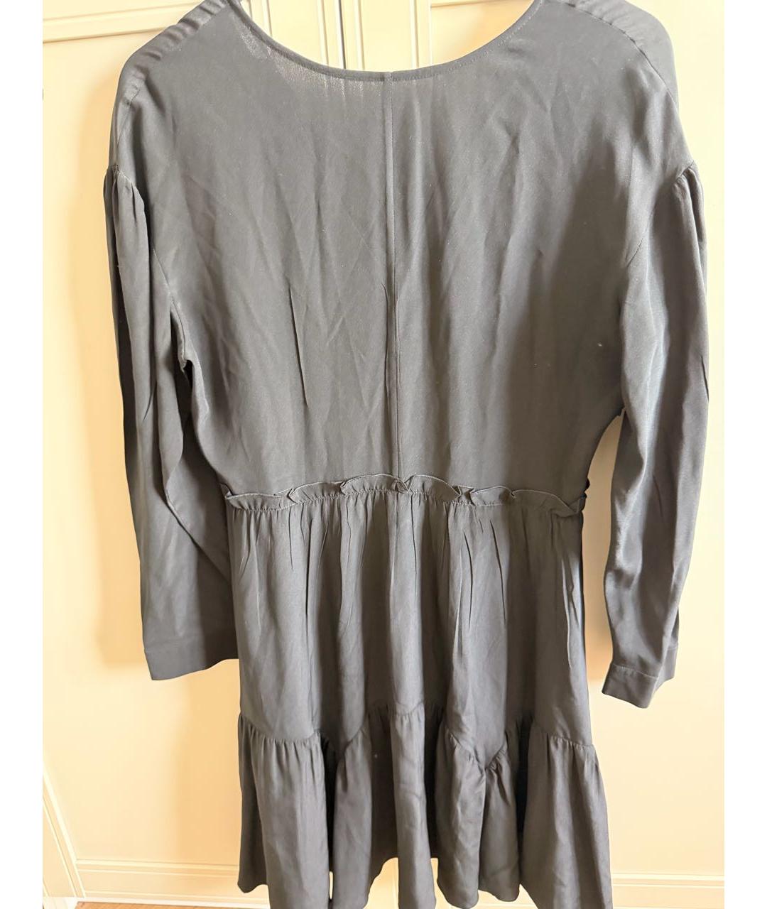 MIU MIU Черное шелковое коктейльное платье, фото 9