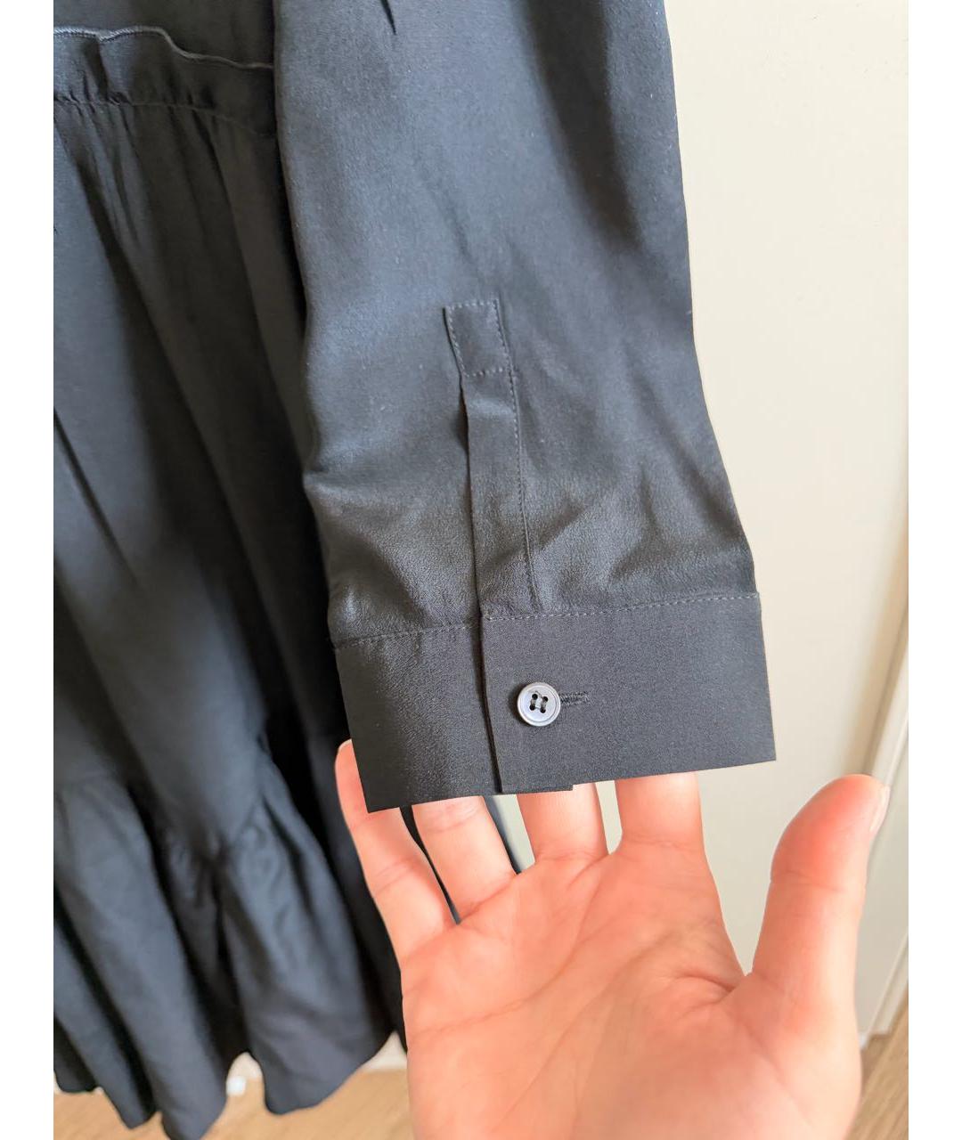 MIU MIU Черное шелковое коктейльное платье, фото 5