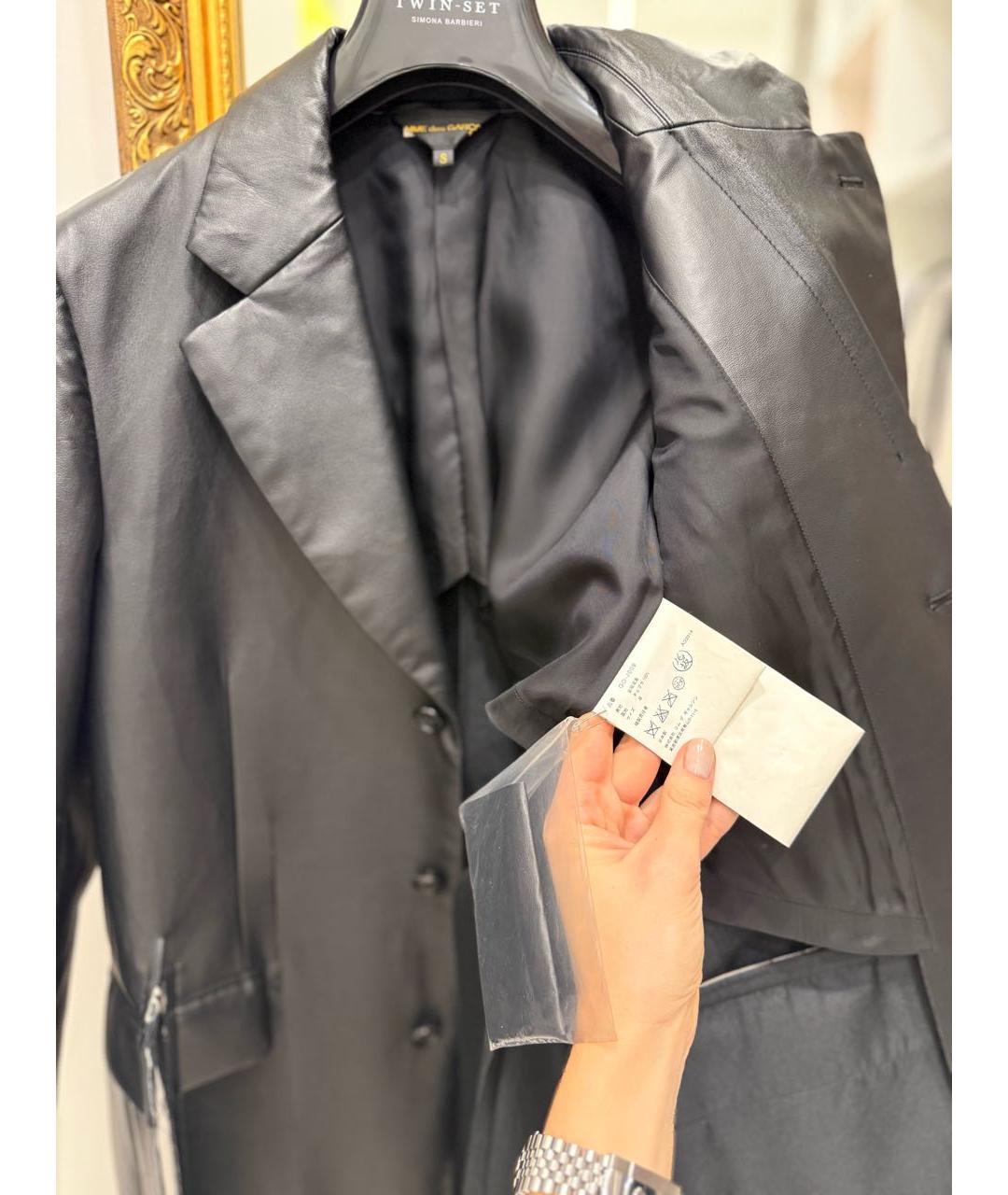 COMME DES GARÇONS Черный тренч/плащ, фото 6