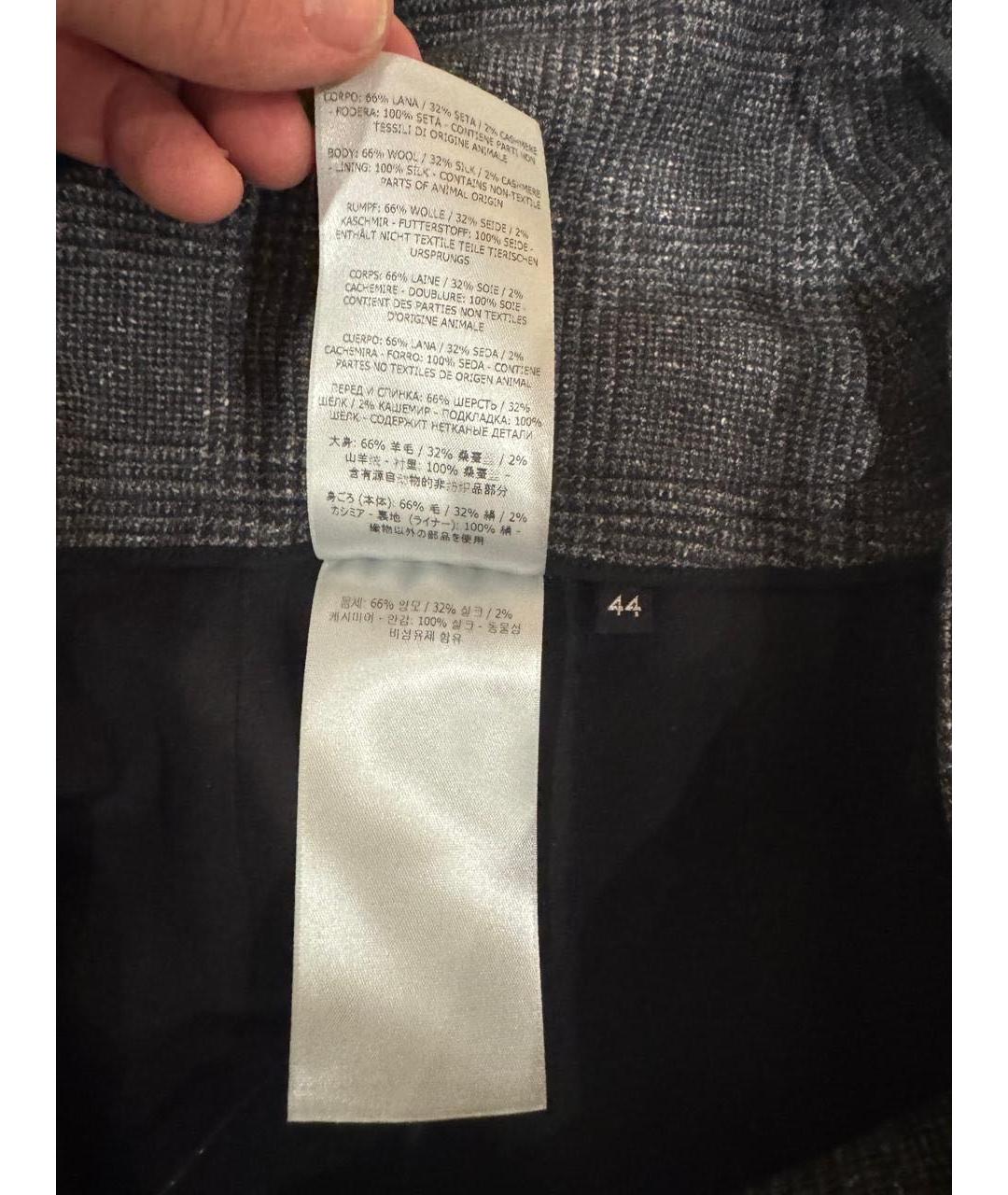 TOM FORD Серая шерстяная юбка миди, фото 5