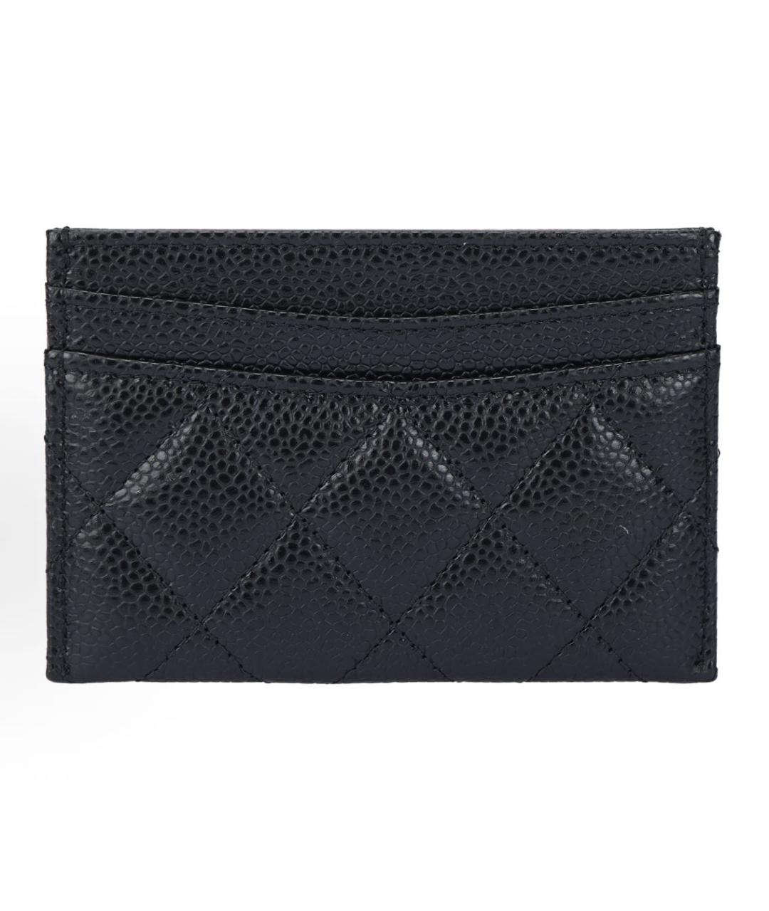 CHANEL Черный кожаный кардхолдер, фото 3