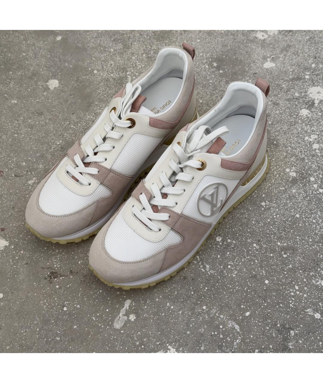 LOUIS VUITTON Розовые замшевые кроссовки, фото 2