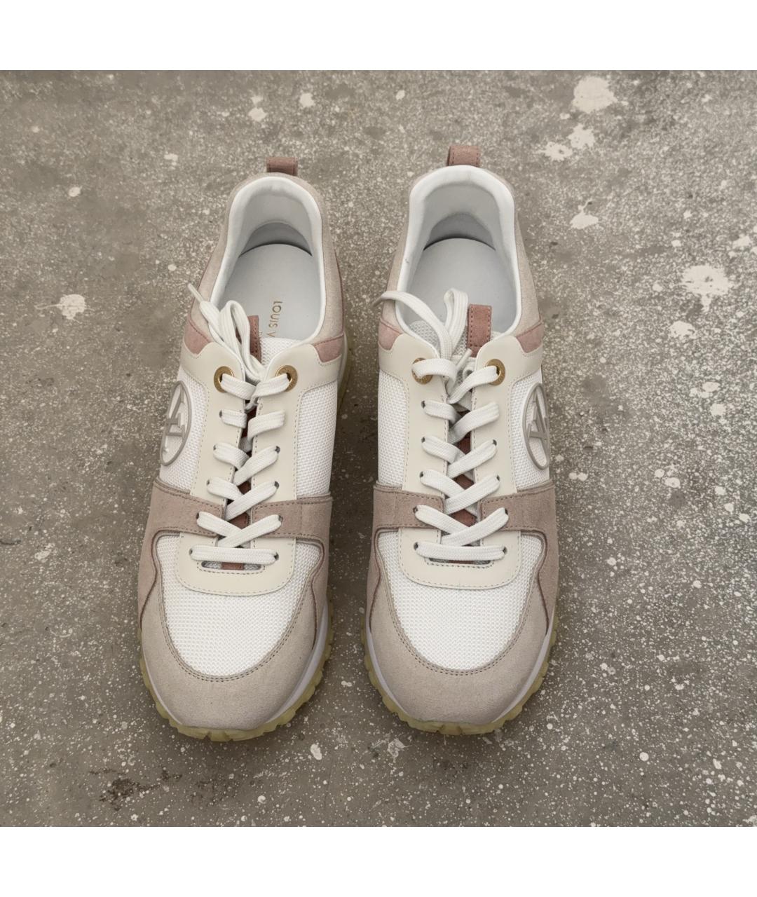 LOUIS VUITTON Розовые замшевые кроссовки, фото 6