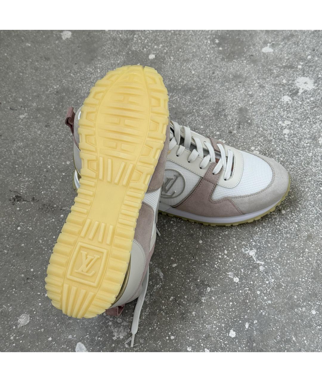 LOUIS VUITTON Розовые замшевые кроссовки, фото 8