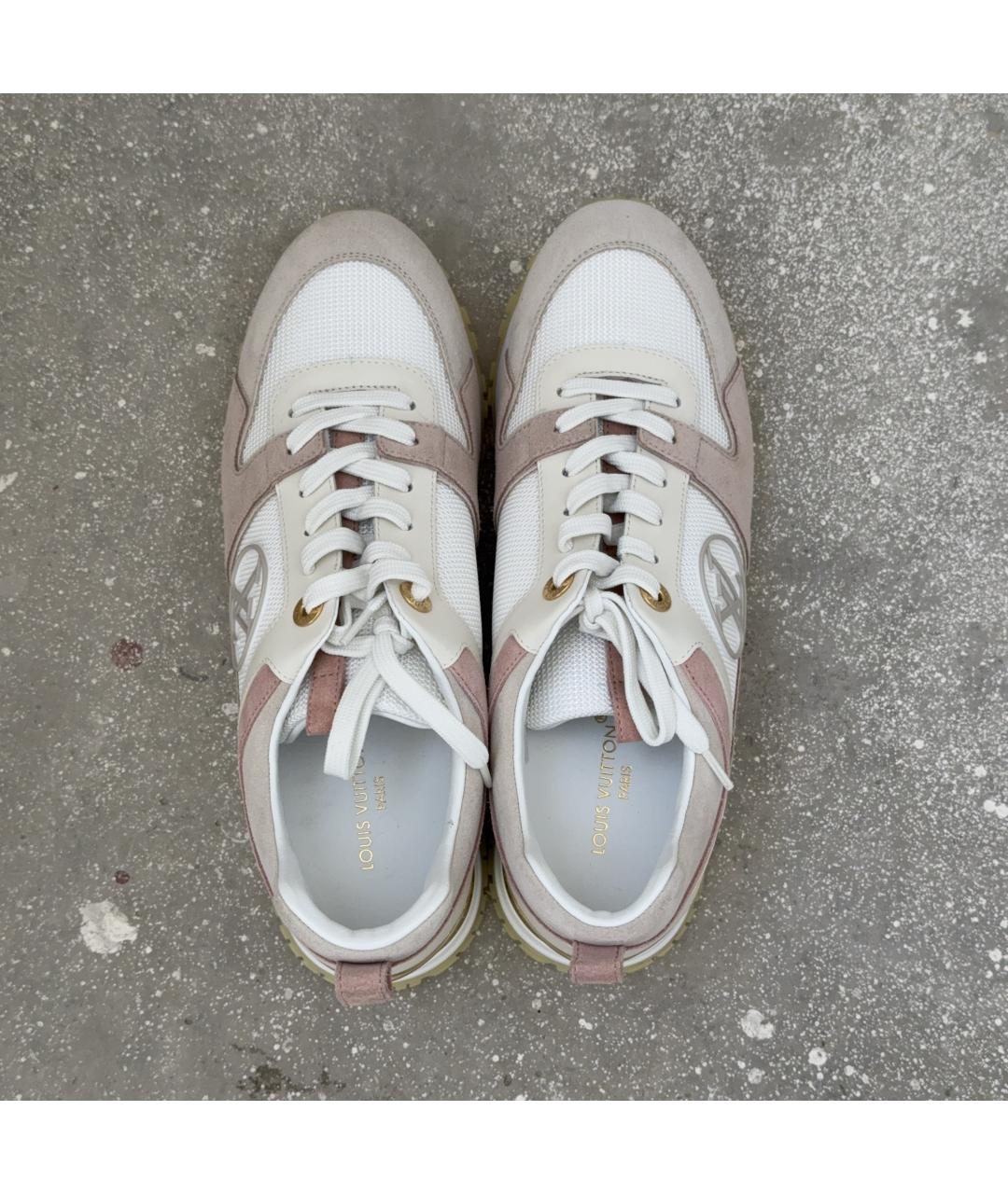 LOUIS VUITTON Розовые замшевые кроссовки, фото 4