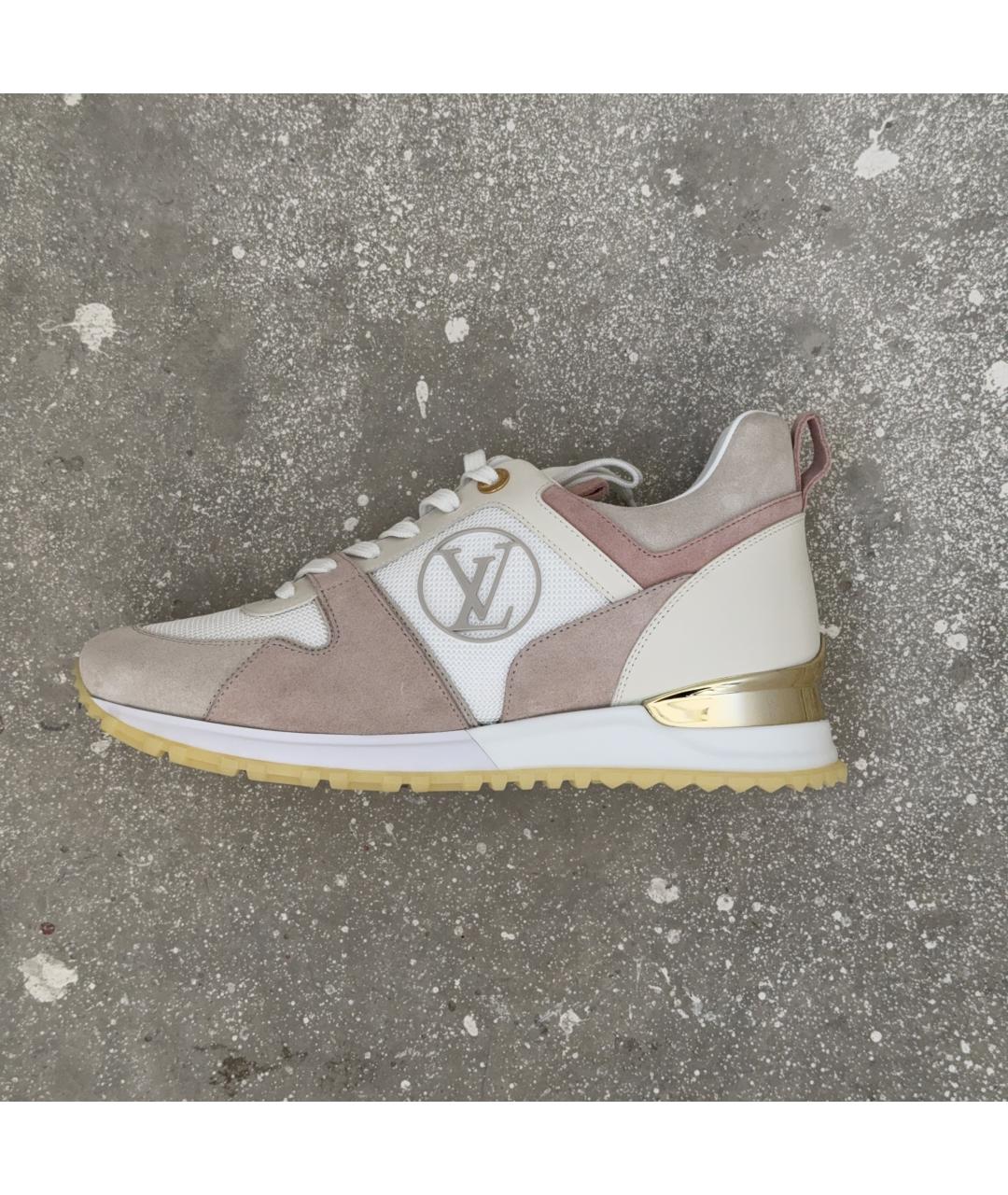 LOUIS VUITTON Розовые замшевые кроссовки, фото 10
