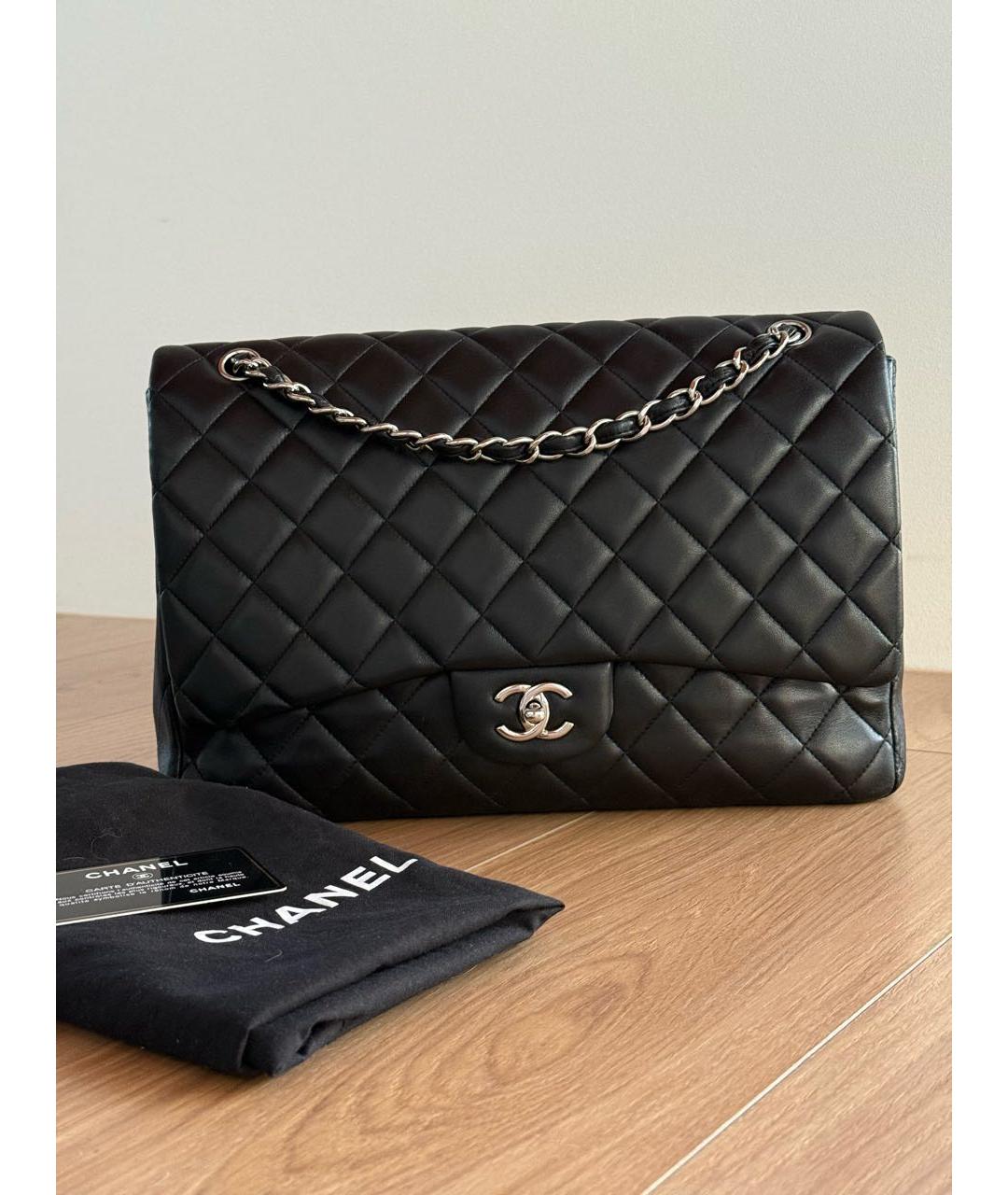CHANEL Черная кожаная сумка через плечо, фото 2