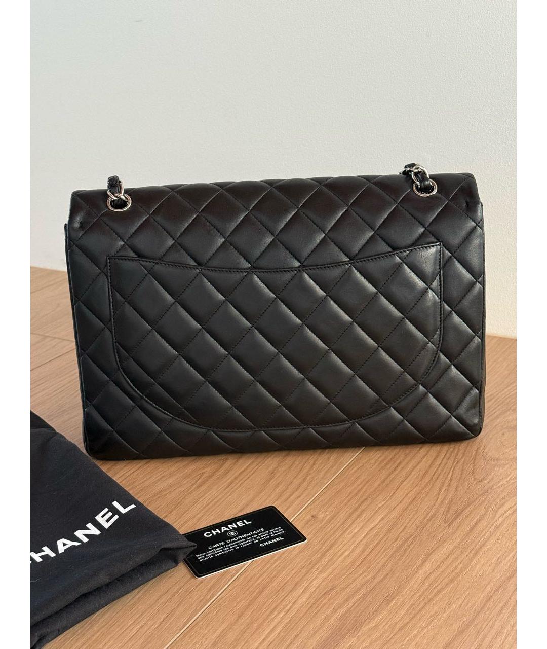 CHANEL Черная кожаная сумка через плечо, фото 3