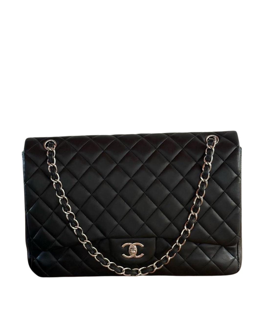 CHANEL Черная кожаная сумка через плечо, фото 1