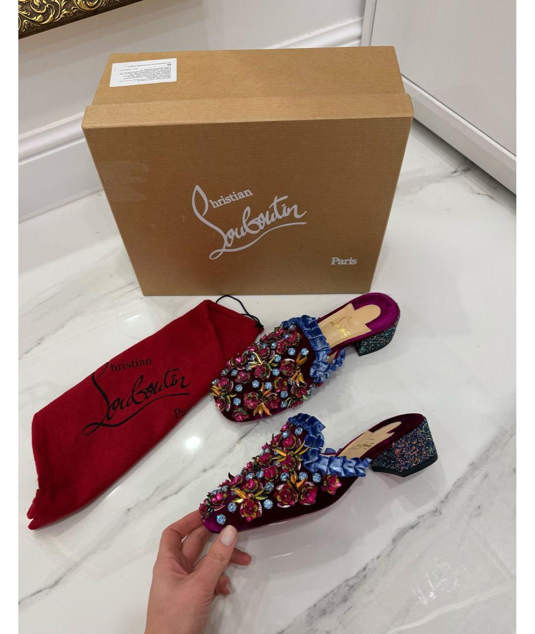 CHRISTIAN LOUBOUTIN Мульти мюли, фото 8