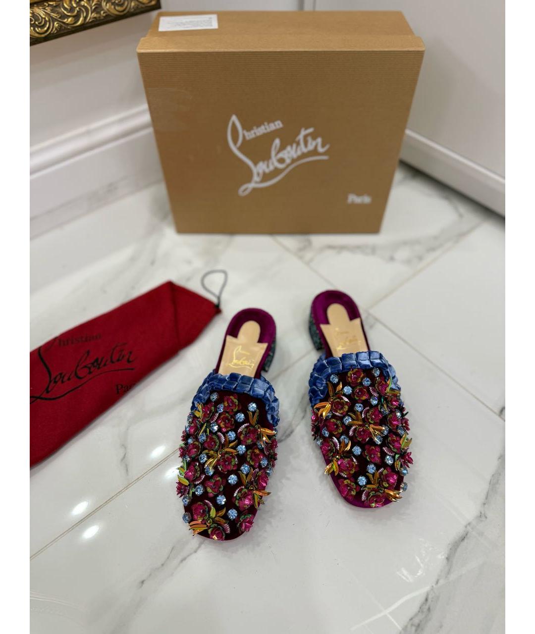 CHRISTIAN LOUBOUTIN Мульти мюли, фото 2