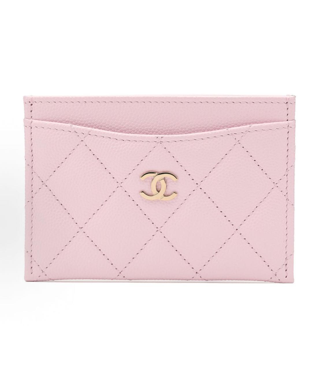 CHANEL Розовый кожаный кардхолдер, фото 5