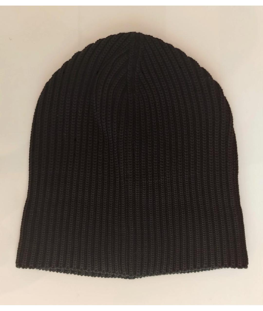 DOLCE&GABBANA Черная шерстяная шапка, фото 4