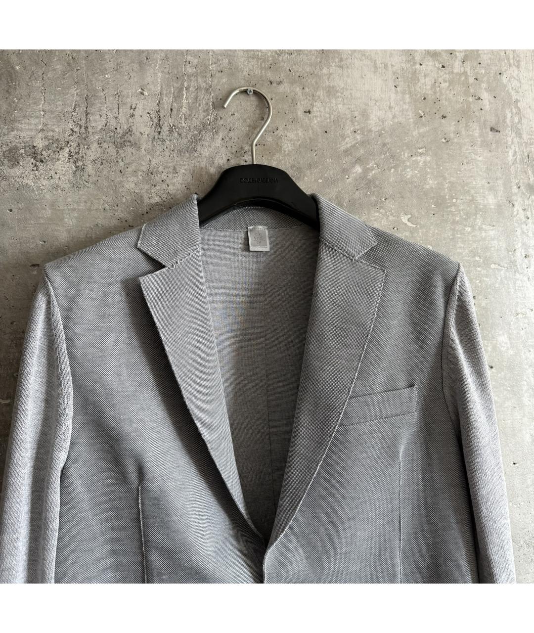 ELEVENTY Серый хлопковый пиджак, фото 5