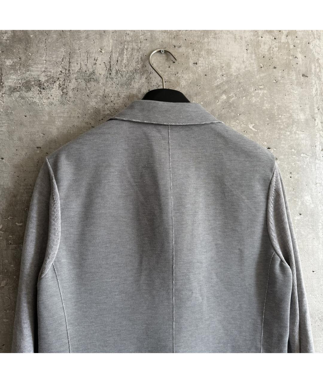 ELEVENTY Серый хлопковый пиджак, фото 3