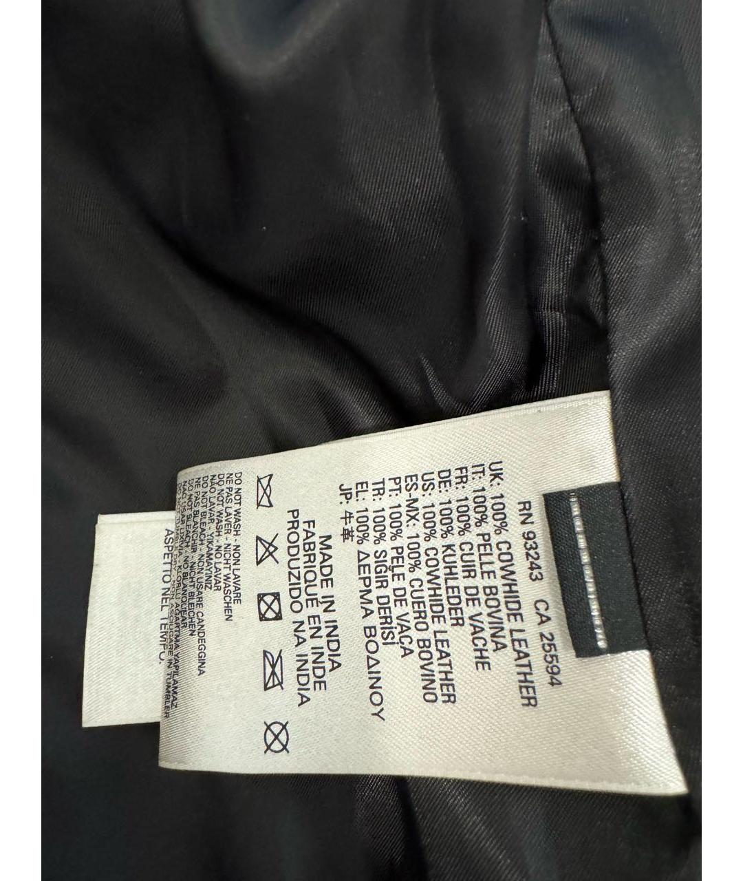 DIESEL Черная кожаная куртка, фото 6