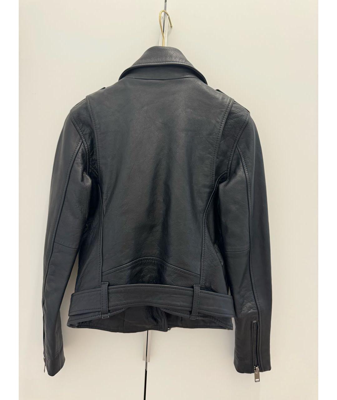 DIESEL Черная кожаная куртка, фото 2