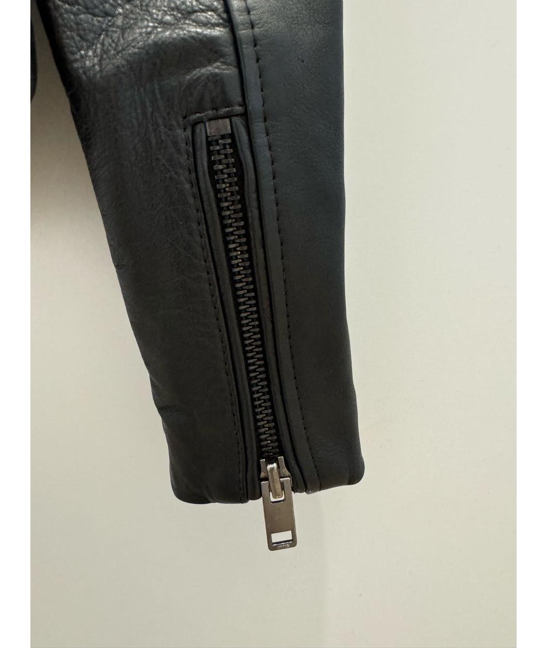 DIESEL Черная кожаная куртка, фото 4