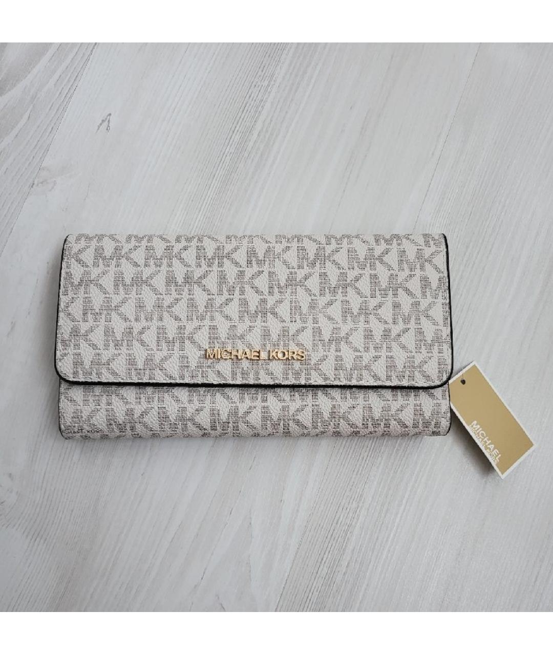 MICHAEL KORS Бежевый кошелек, фото 2