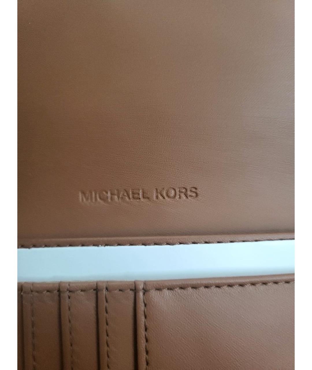 MICHAEL KORS Бежевый кошелек, фото 7