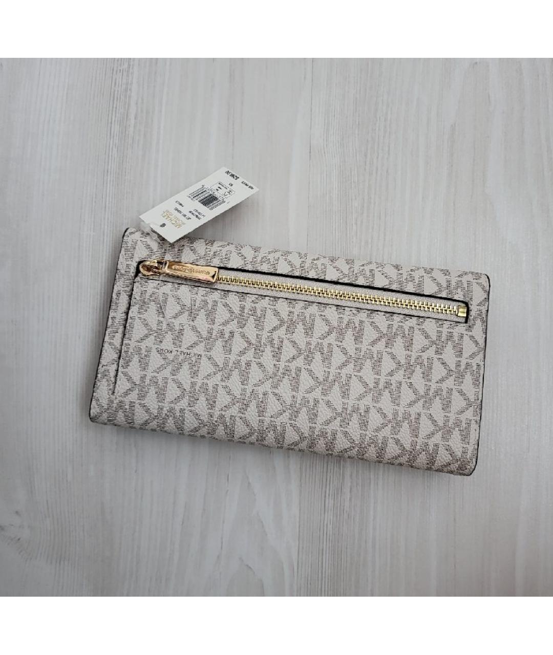 MICHAEL KORS Бежевый кошелек, фото 9