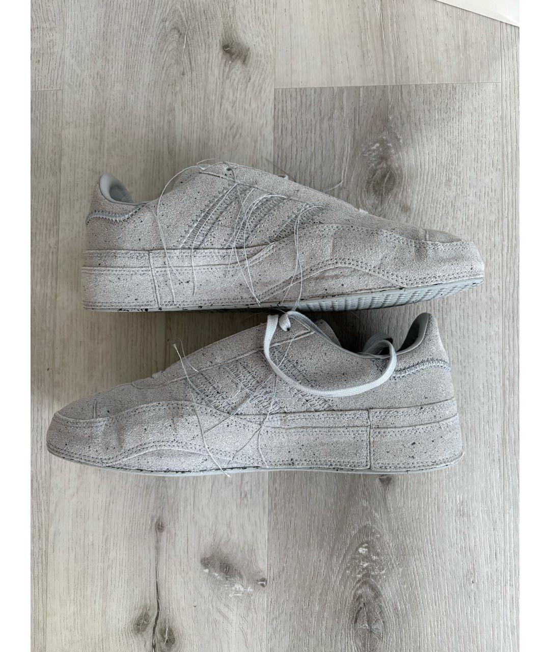 Y-3 Серые замшевые низкие кроссовки / кеды, фото 3