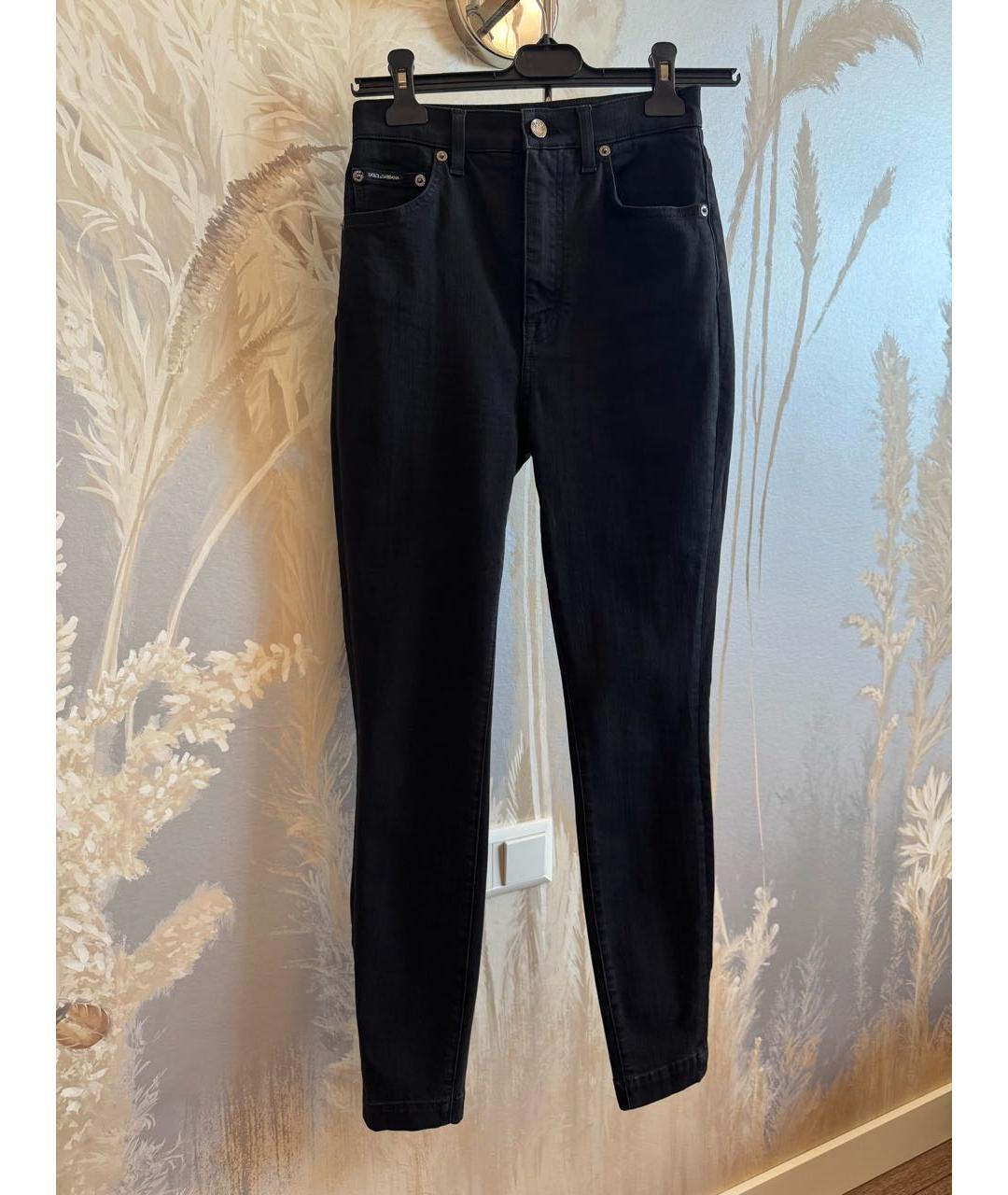 DOLCE&GABBANA Антрацитовые хлопковые джинсы слим, фото 7
