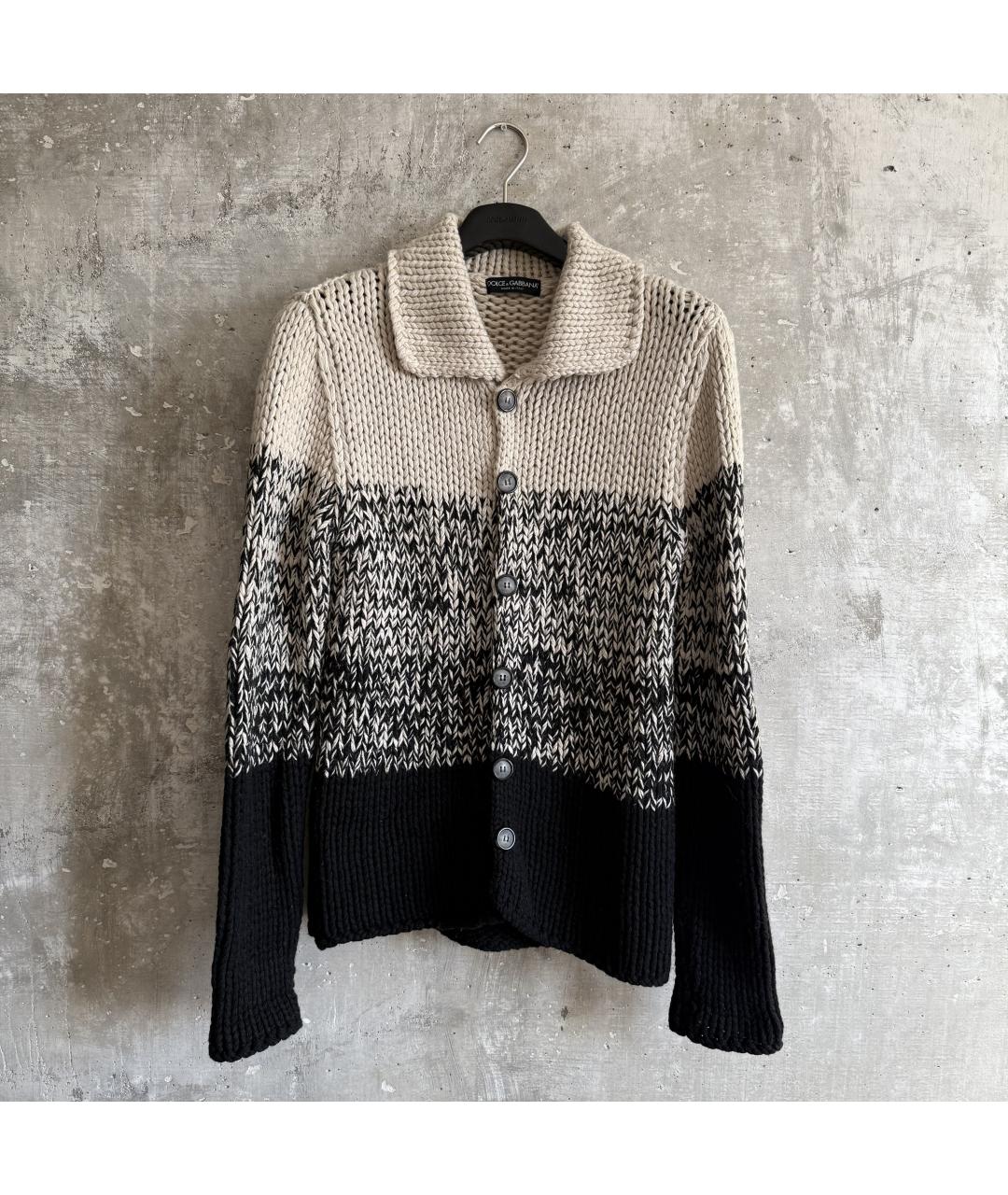 DOLCE&GABBANA Бежевый вискозный кардиган, фото 8