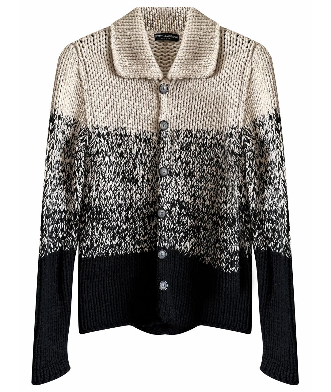 DOLCE&GABBANA Бежевый вискозный кардиган, фото 1