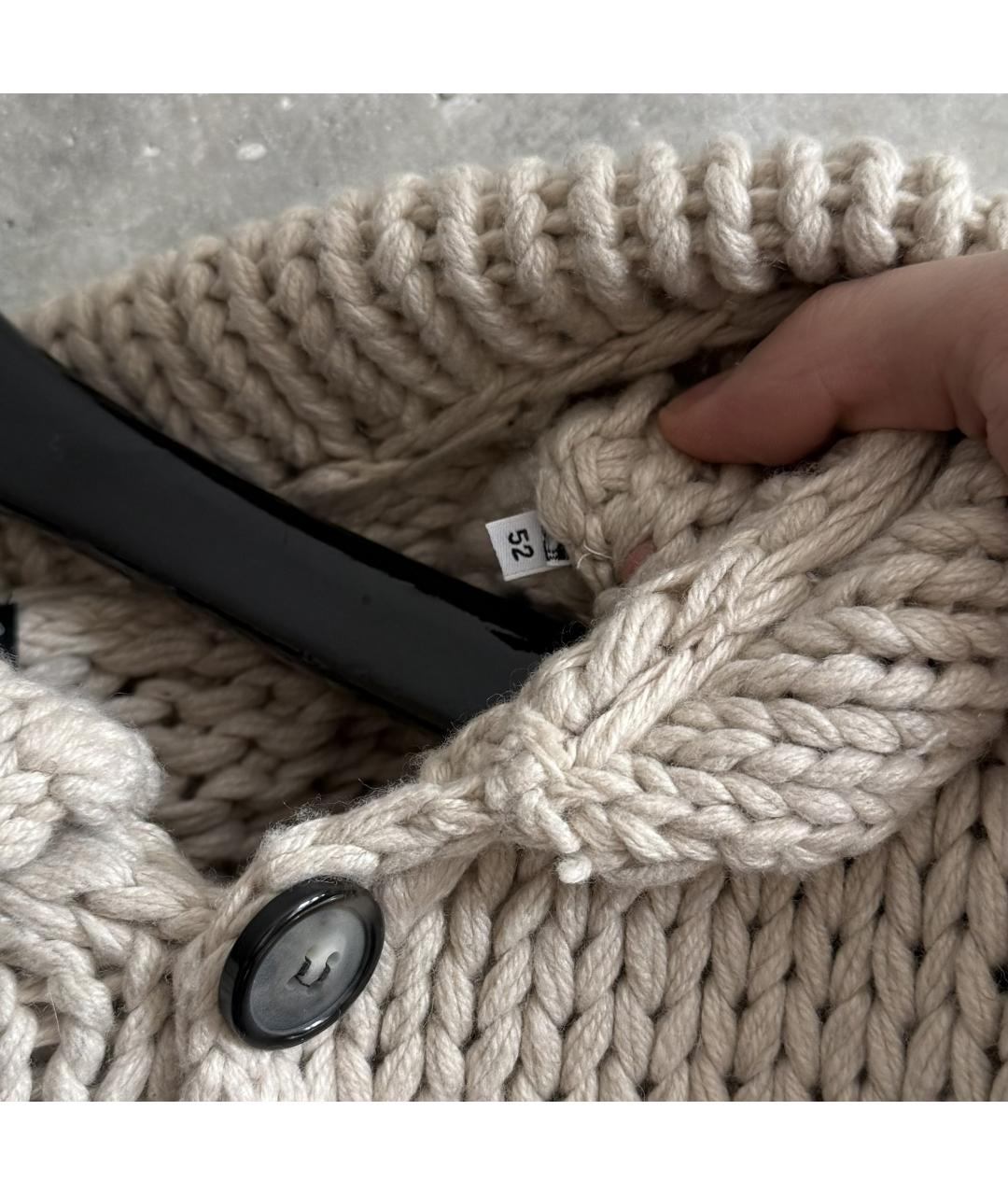 DOLCE&GABBANA Бежевый вискозный кардиган, фото 5