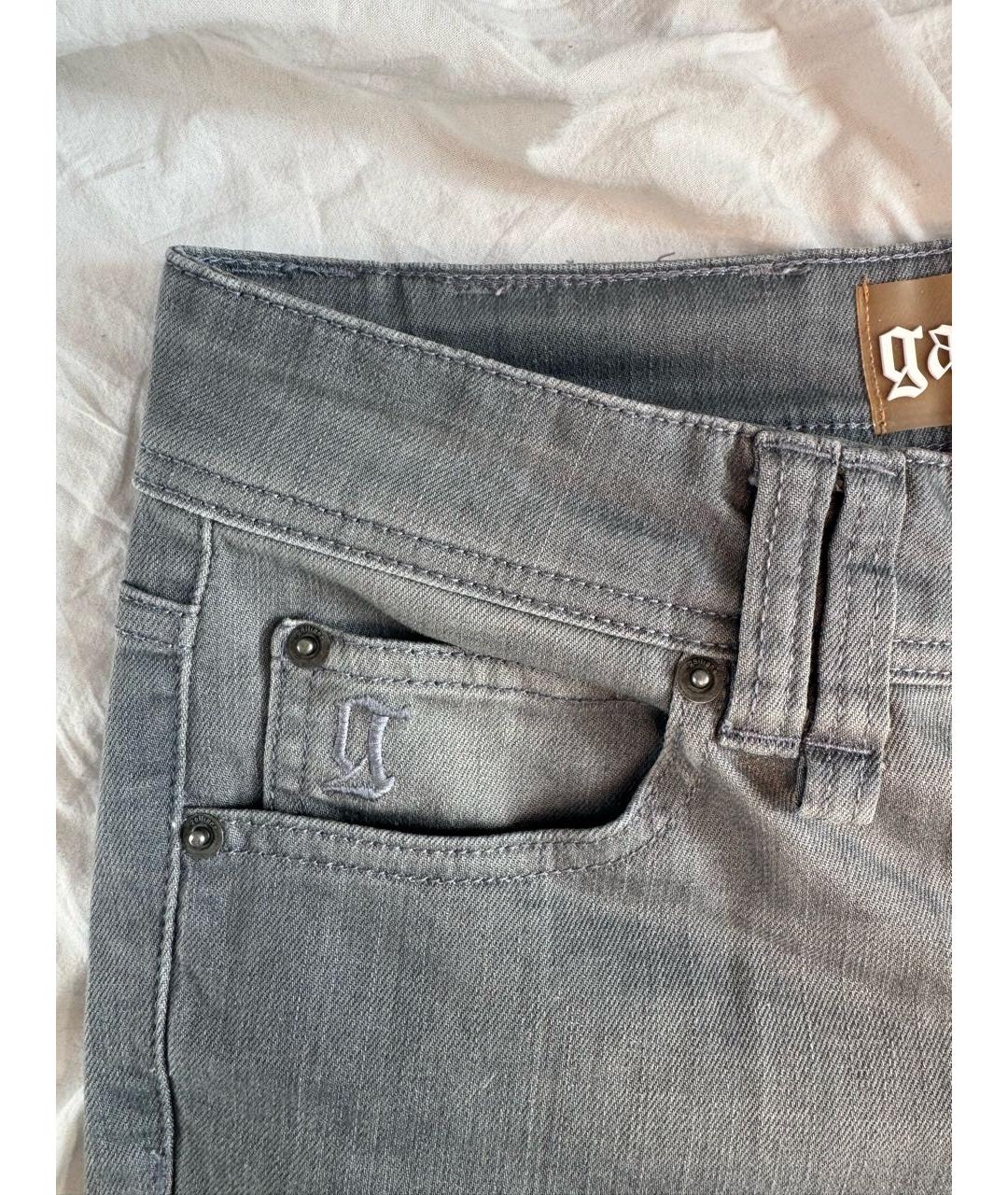 JOHN GALLIANO Серые хлопковые джинсы слим, фото 5