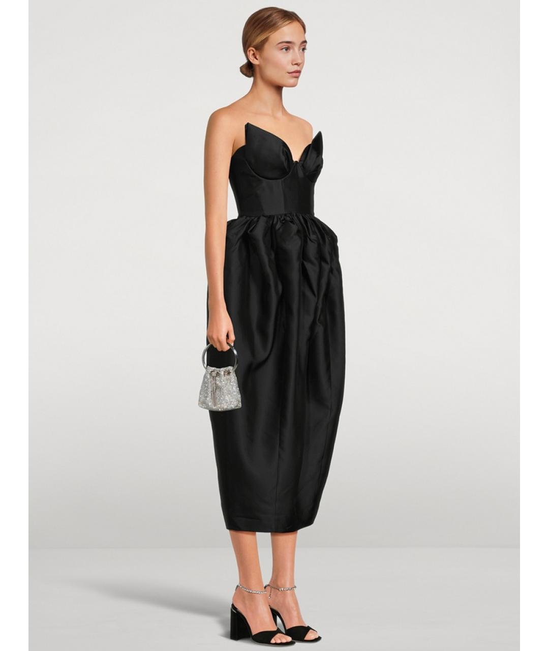ZIMMERMANN Черное шелковое коктейльное платье, фото 8