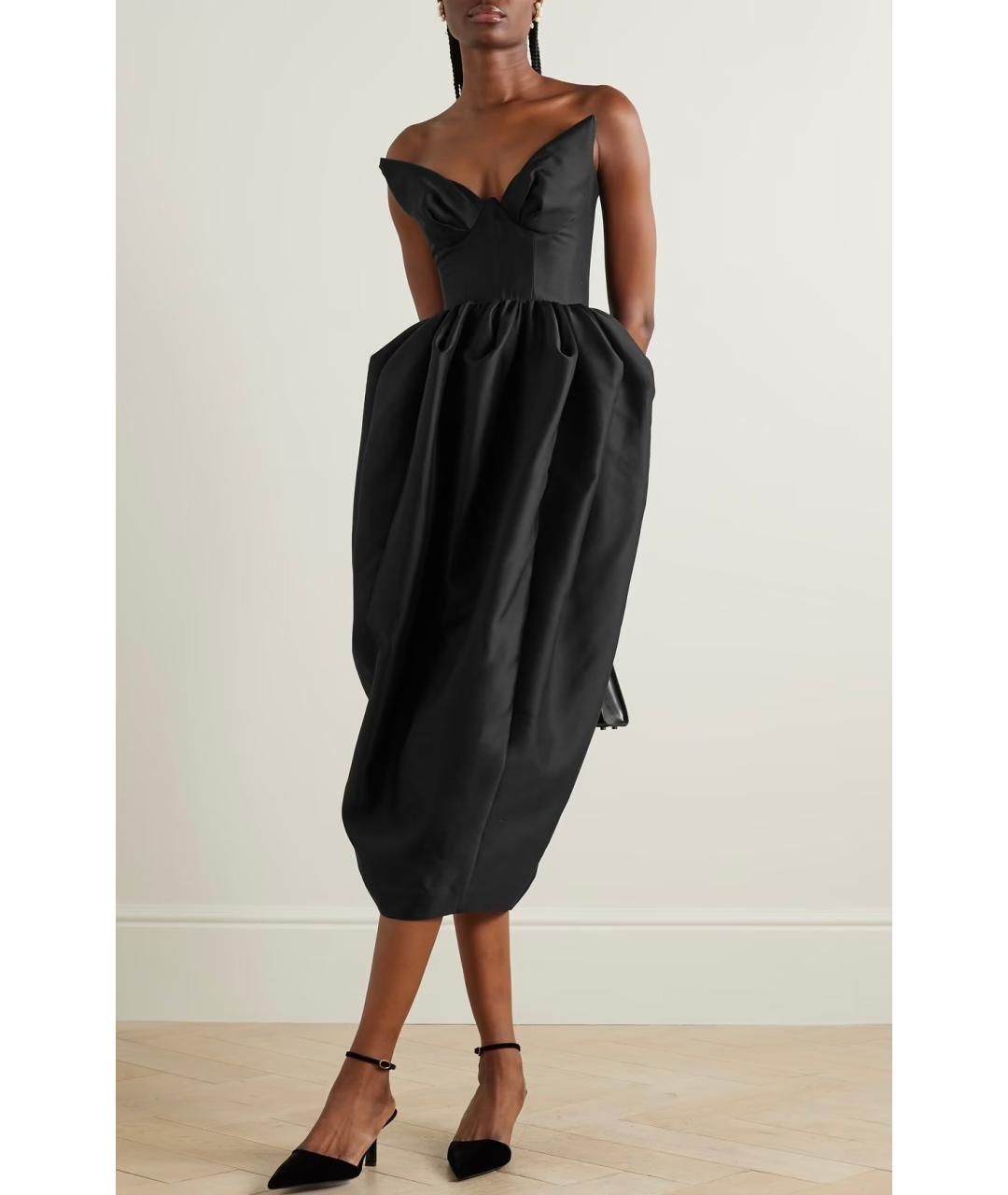 ZIMMERMANN Черное шелковое коктейльное платье, фото 5