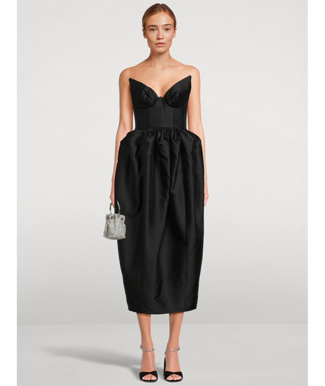 ZIMMERMANN Черное шелковое коктейльное платье, фото 7
