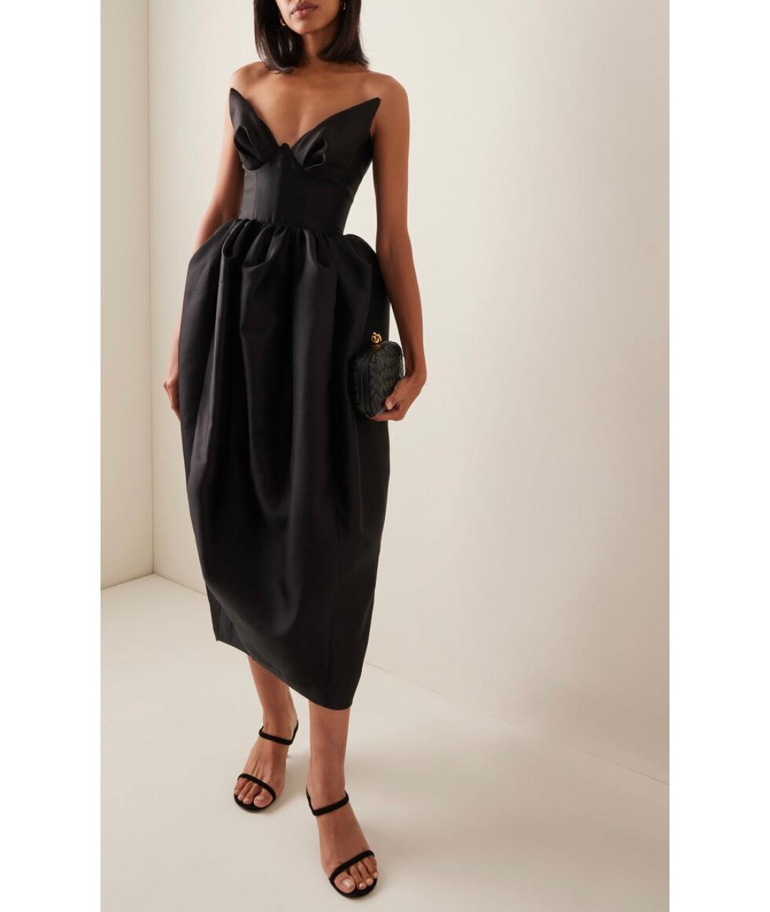 ZIMMERMANN Черное шелковое коктейльное платье, фото 3