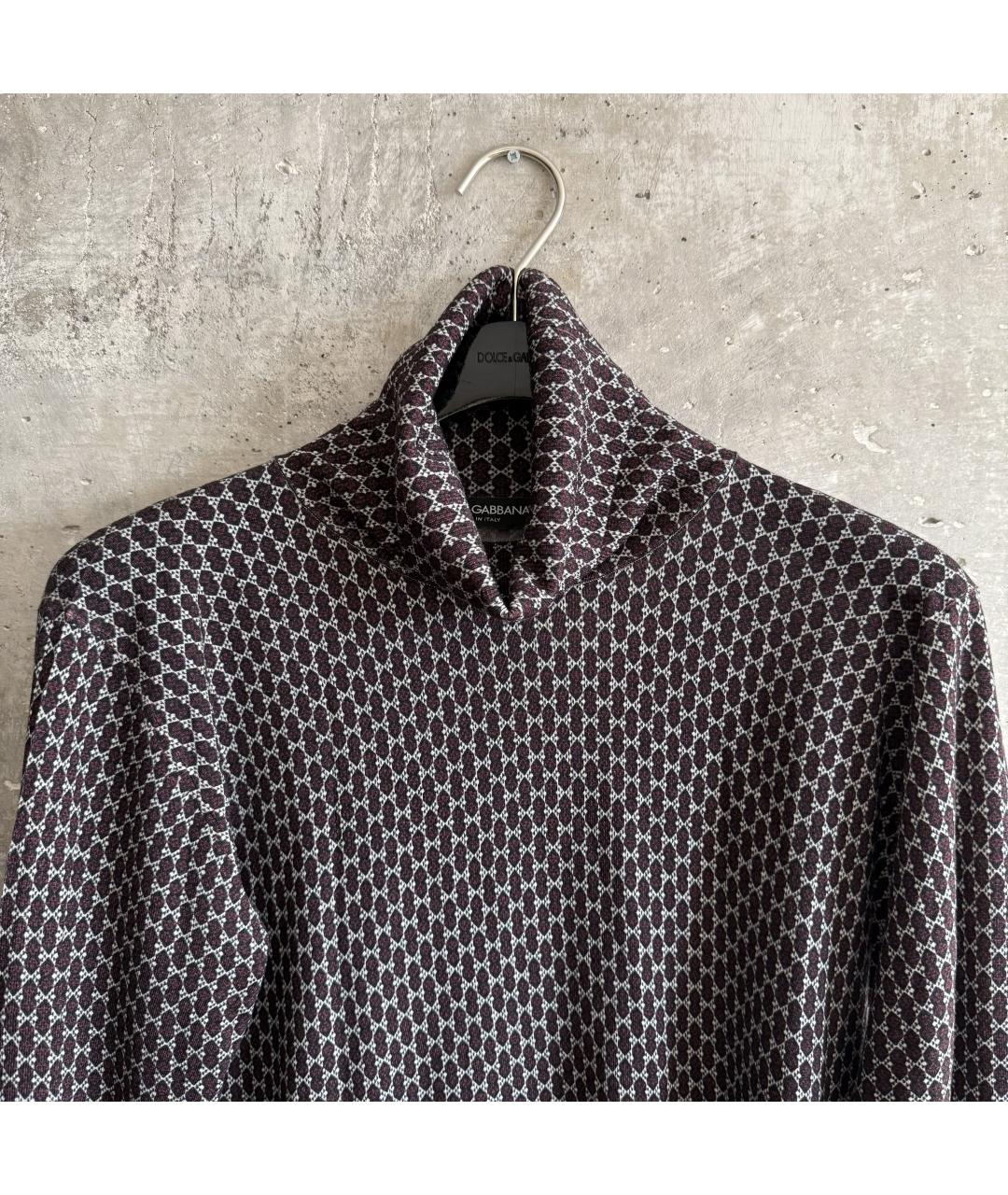 DOLCE&GABBANA Бордовая шерстяная водолазка, фото 2