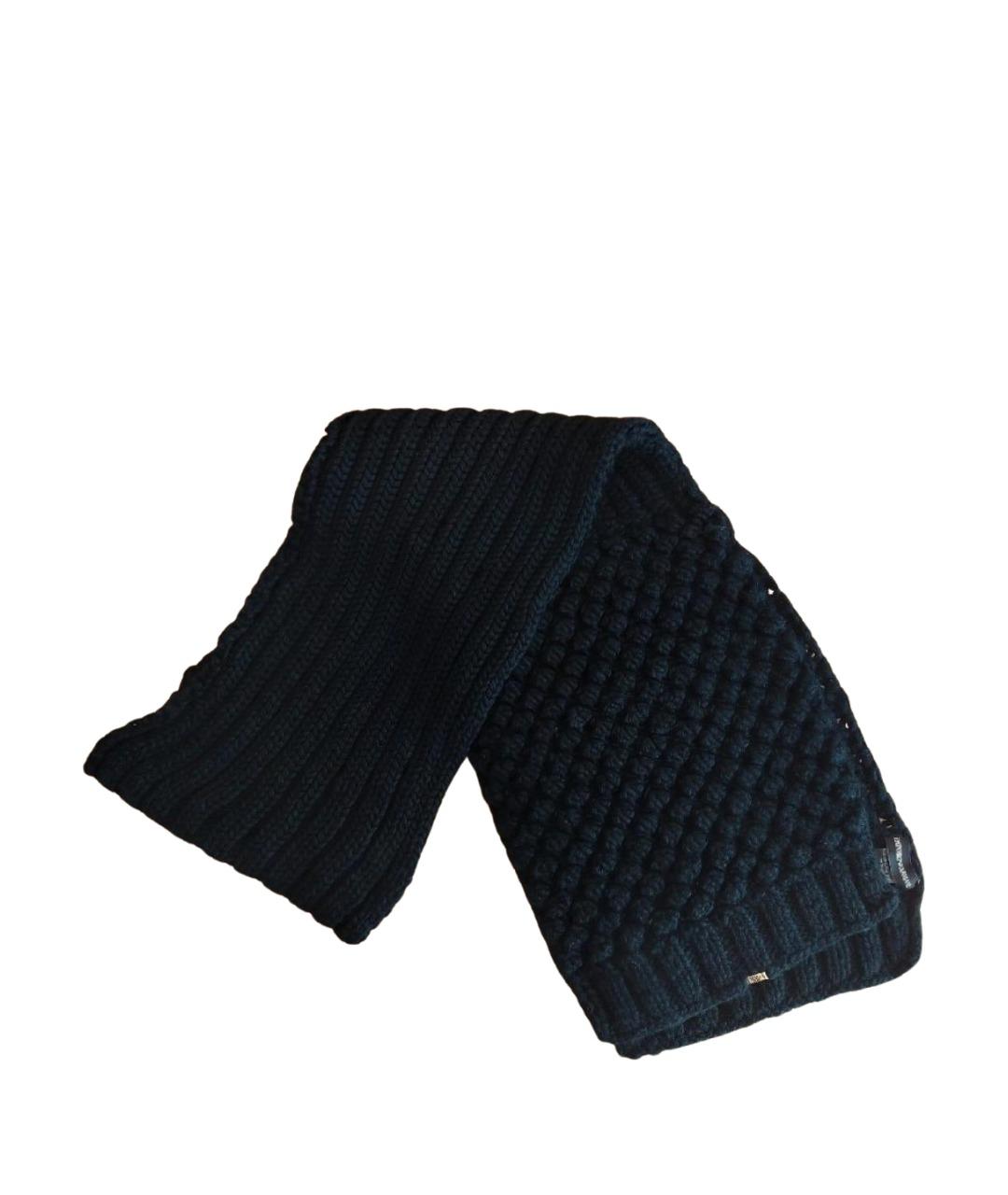 EMPORIO ARMANI Черный шарф, фото 1