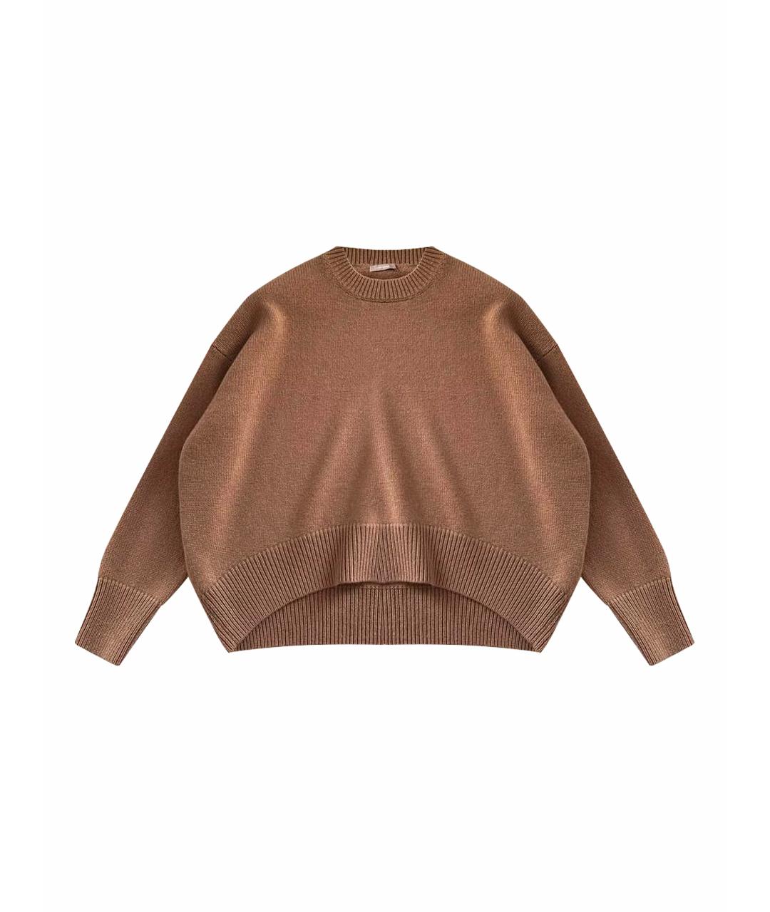 12 STOREEZ Коричневый шерстяной джемпер / свитер, фото 1