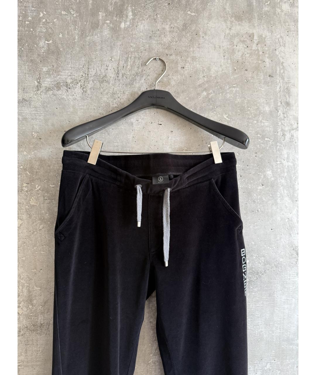 BOGNER Черный хлопковый спортивный костюм, фото 9