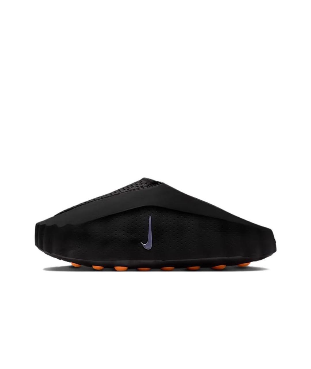 NIKE Черные резиновые шлепанцы, фото 5