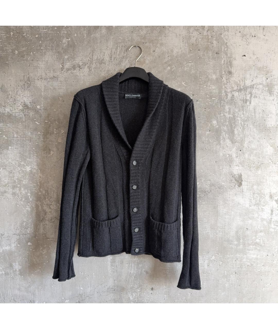 DOLCE&GABBANA Серый кашемировый кардиган, фото 9