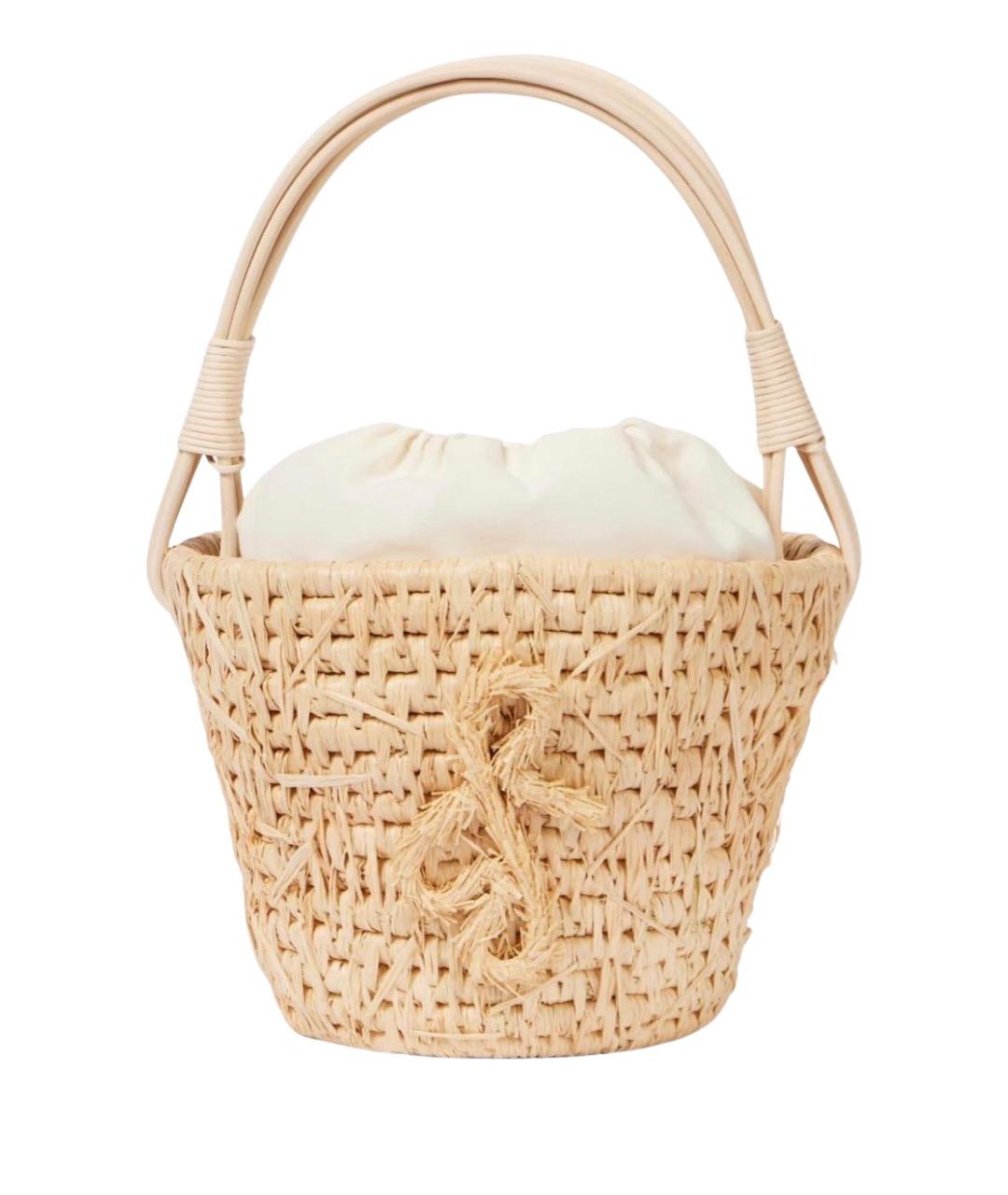 RUSLAN BAGINSKIY Бежевая пляжная сумка, фото 1