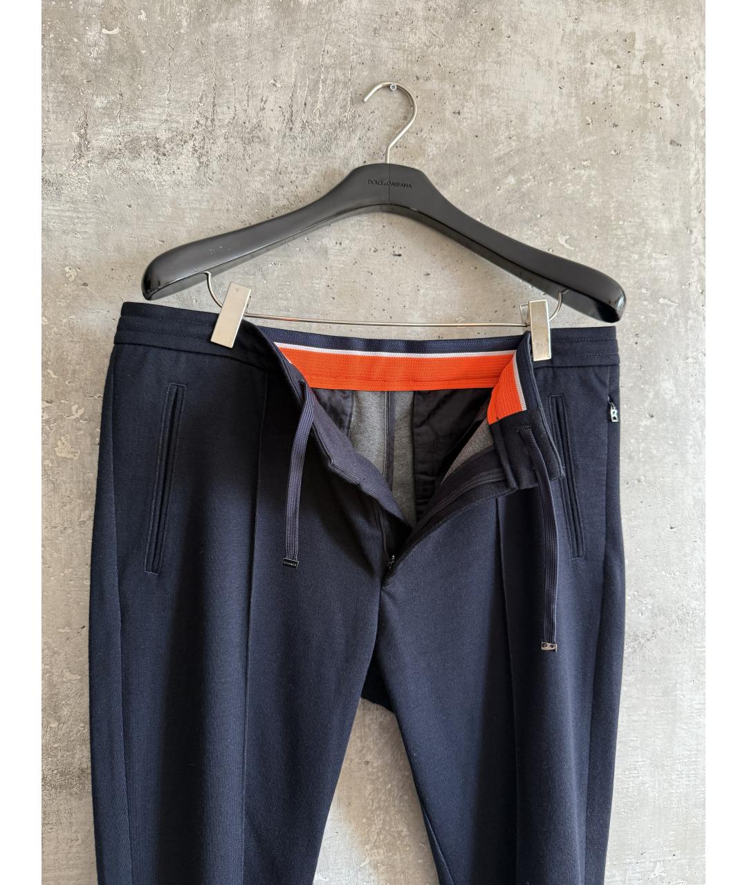 BOGNER Синие полиэстеровые повседневные брюки, фото 5