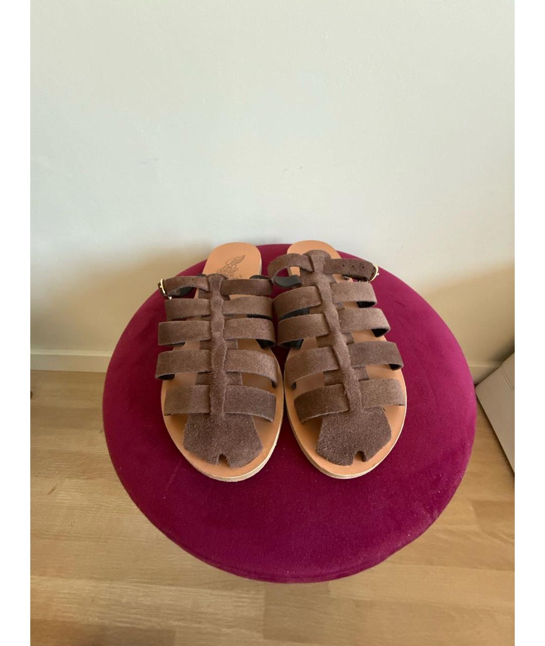 ANCIENT GREEK Коричневые замшевые сандалии, фото 2