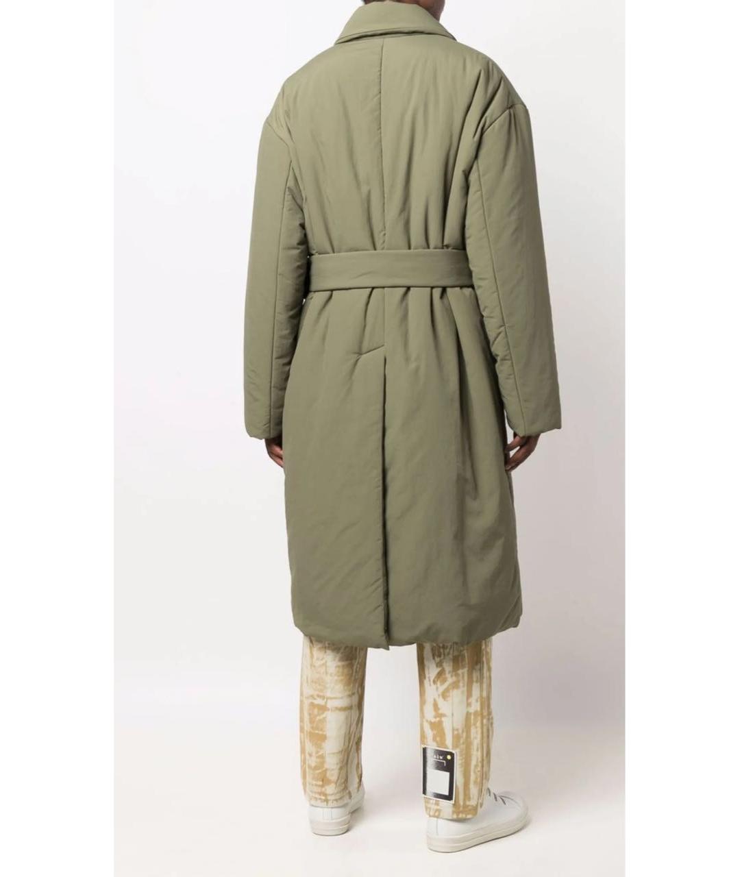 OFF-WHITE Хаки полиамидовое пальто, фото 8
